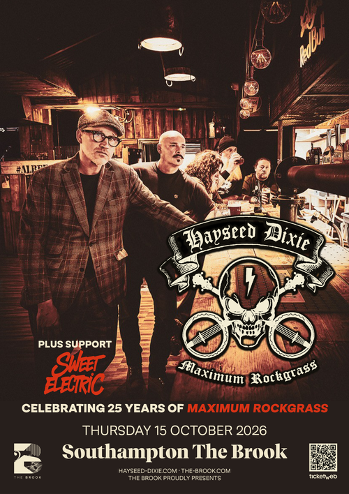 Hayseed Dixie Sweet Electric at The Brook on 15 October 2026 gig poster