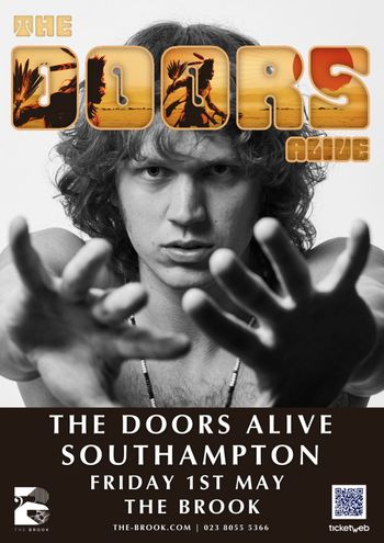 THE DOORS ALIVE at THE BROOK on 1 May 2026 gig poster