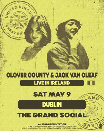 CLOVER COUNTY & JACK VAN CLEAF Jack Van Cleaf, Clover County at THE GRAND SOCIAL on 9 May 2026 gig poster