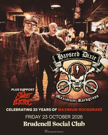 Hayseed Dixie Sweet Electric at Brudenell Social Club on 23 October 2026 gig poster