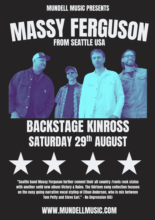 MASSY FERGUSON at Backstage on 29 August 2026 gig poster