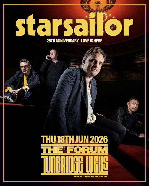 starsailor at The Forum on 18 June 2026 gig poster