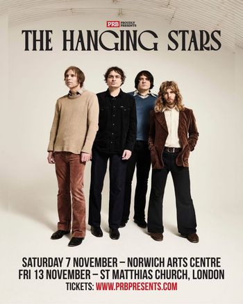 THE HANGING STARS november 2026 tour poster