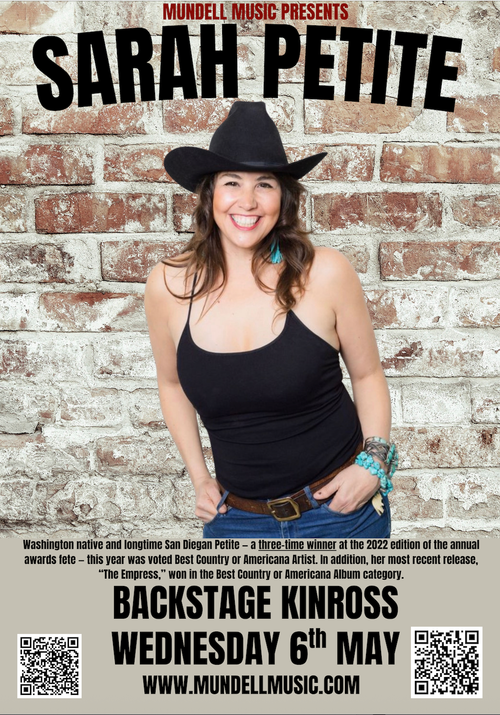 SARAH PETITE at Backstage on 6 May 2026 gig poster