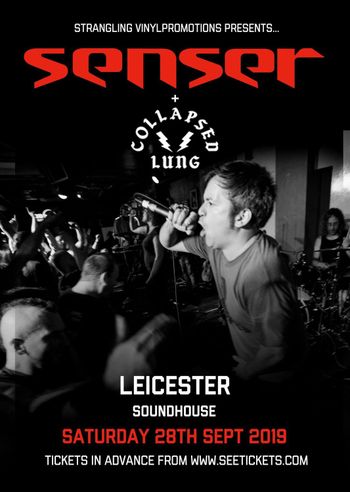 senser Collapsed Lung at SOUNDHOUSE on 28 September 2019 gig poster