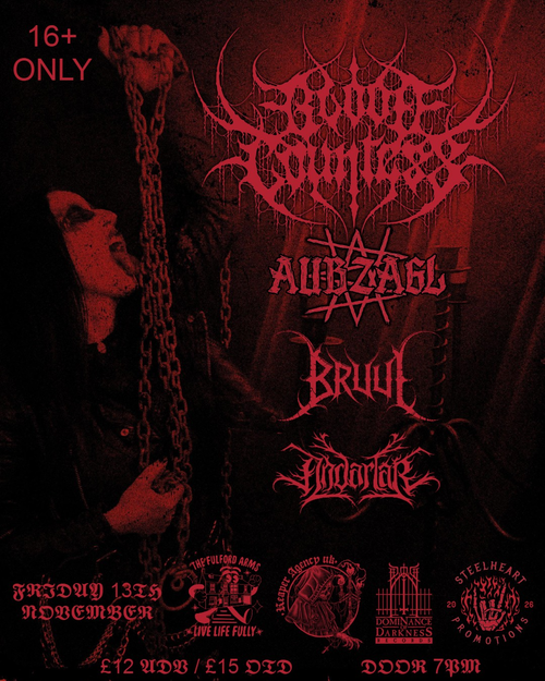 Blood Moon Bruul, Undertake, Aubzagl at The Fulford Arms on 13 November 2026 gig poster