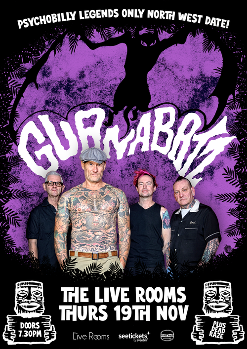 GURRABAT DEAD RAZE at The Live Rooms on 19 November 2026 gig poster