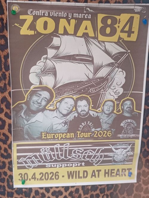Zona 84 müllsch at Wild At Heart on 30 April 2026 gig poster