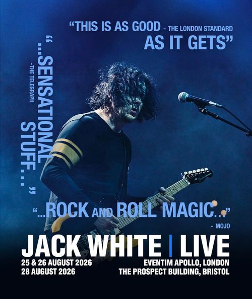 JACK WHITE | LIVE Jack White august 2026 tour poster