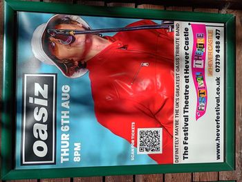 Oasiz Definitely Could Be Oasis at The Festival Theatre on 6 August 2026 gig poster