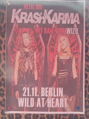 KrasKarma Ralf von Wizo at Wild At Heart on 21 November 2026 gig poster