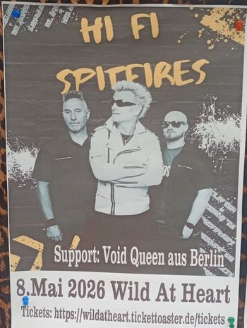 HI FI SPITEFIRES Void Queen at Wild At Heart on 8 May 2026 gig poster