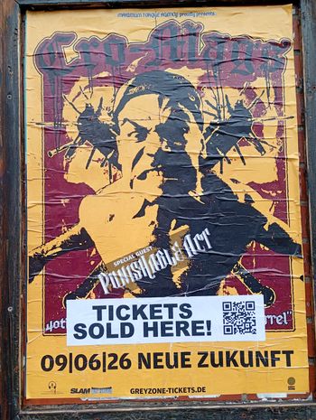 CRO-MAGS PUBLISHED ACT, Cro‐Mags at NEUE ZUKUNFT on 9 June 2026 gig poster
