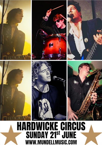 HARDWICKE CIRCUS at Backstage on 21 June 2026 gig poster