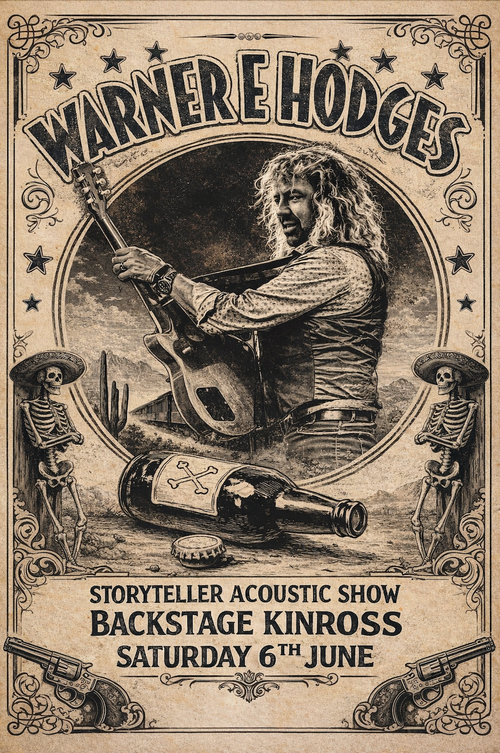 Storyteller Acoustic Show Warner E Hodges at Backstage on 6 June 2026 gig poster