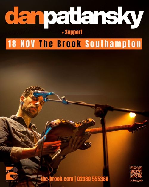 dan patlansky at The Brook on 18 November 2026 gig poster