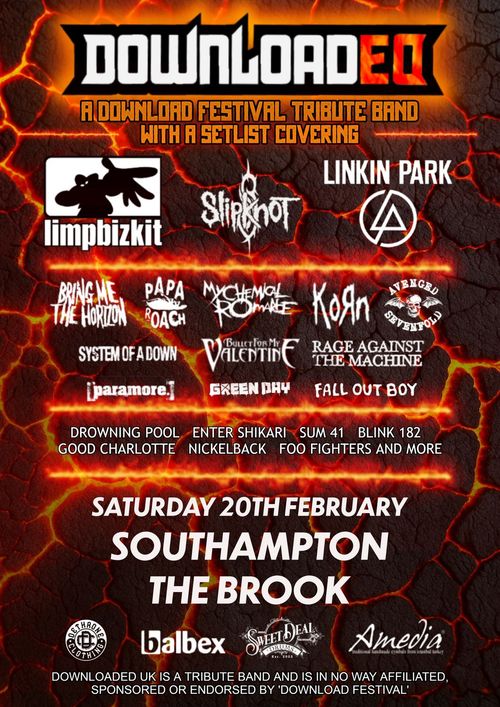 DOWNLOAD EQ at THE BROOK on 20 February 2026 gig poster
