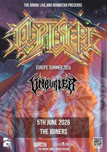 OPTIMIST UNBURIAL at THE JOINERS on 5 June 2026 gig poster