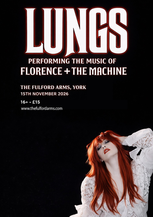 LUNGS at The Fulford Arms on 15 November 2026 gig poster