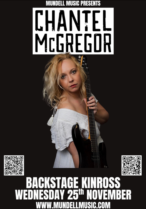 CHANTEL McGREGOR at Backstage on 25 November 2026 gig poster