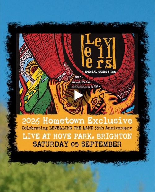 2026 Hometown Exclusive Levellers, Special Guests TBA at Hove Park on 5 September 2026 gig poster