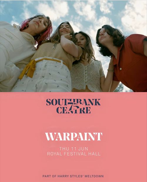 WARPAINT at Royal Festival Hall on 11 June 2026 gig poster