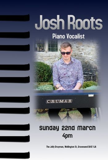 Josh Roots at The Jolly Drayman on 22 March 2026 gig poster