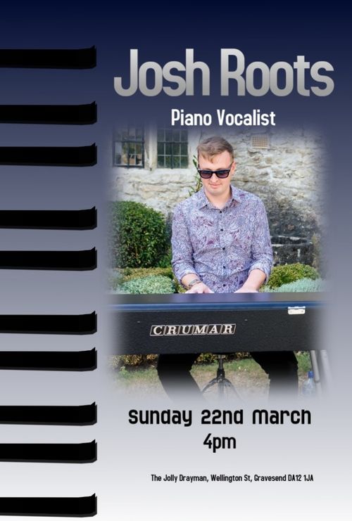 Josh Roots at The Jolly Drayman on 22 March 2026 gig poster