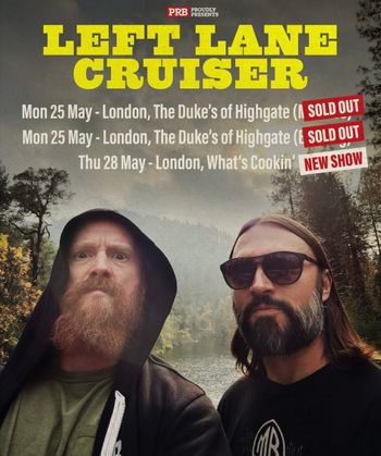 LEFT LANE CRUISER may 2026 tour poster