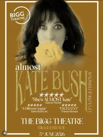 almost KATE BUSH at THE BIGG THEATRE on 5 June 2026 gig poster