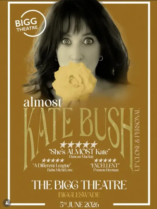 almost KATE BUSH at THE BIGG THEATRE on 5 June 2026 gig poster