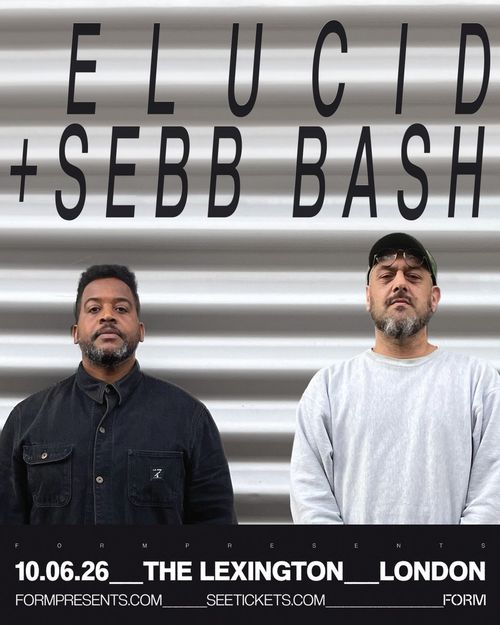 ELUCID + SEBB BASH SEBB BASH, Elucid at THE LEXINGTON on 10 June 2026 gig poster