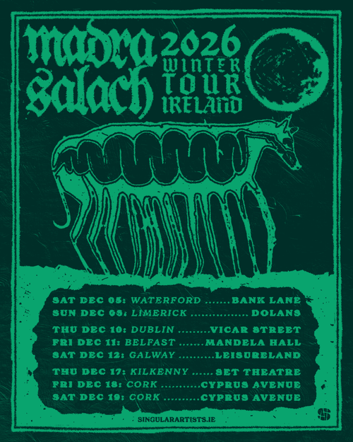 Madra & Salach 2026 Winter Tour Ireland Madra Salach december 2026 tour poster