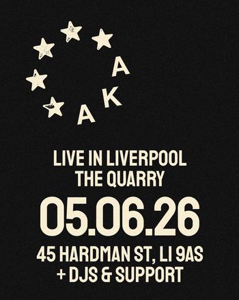 LIVE IN LIVERPOOL A.K.A. at THE QUARRY on 5 June 2026 gig poster