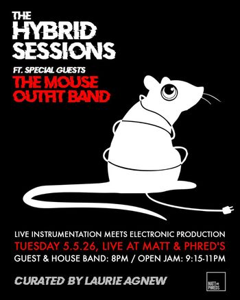 THE HYBRID SESSIONS THE MOUSE OUTFIT BAND at MATT & PHRED'S on 5 May 2026 gig poster