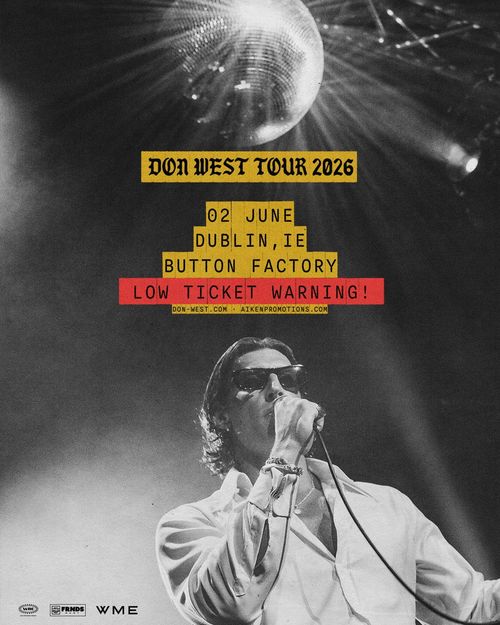 DON WEST TOUR 2026 DON WEST at Button Factory on 2 June 2026 gig poster