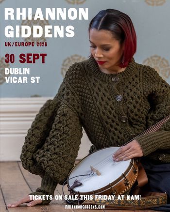 RHIANNON GIDDENS at Vicar St on 30 September 2026 gig poster