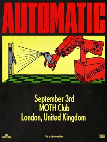 AUTOMATIC The Automatic at MOTH Club on 3 September 2026 gig poster