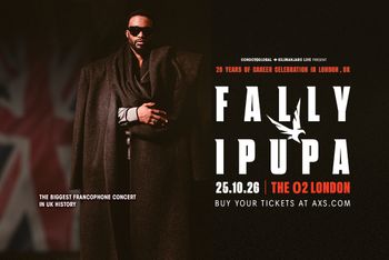 FALLY IPUPA at The O2 on 25 October 2026 gig poster