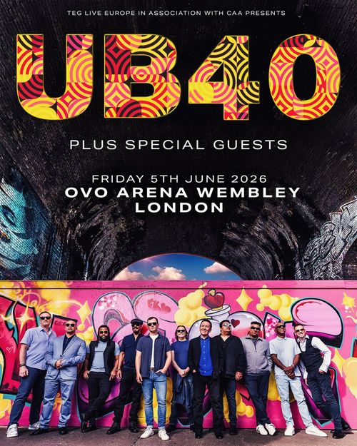 UB40 Plus Special Guests UB40 at OVO ARENA WEMBLEY on 5 June 2026 gig poster