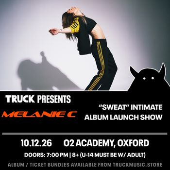 "SWEAT" INTIMATE ALBUM LAUNCH SHOW Melanie C at O2 Academy on 10 December 2026 gig poster
