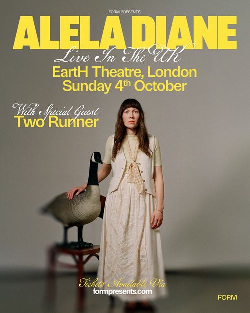 ALELA DIANE Live In The UK Two Runner, Alela Diane at EarthH Theatre on 4 October 2026 gig poster