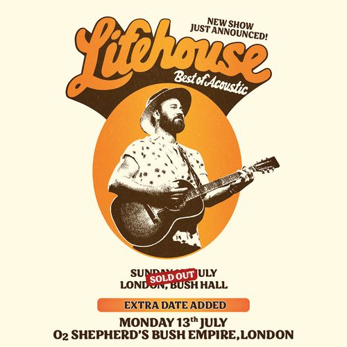 Lifehouse Best of Acoustic Lifehouse july 2026 tour poster