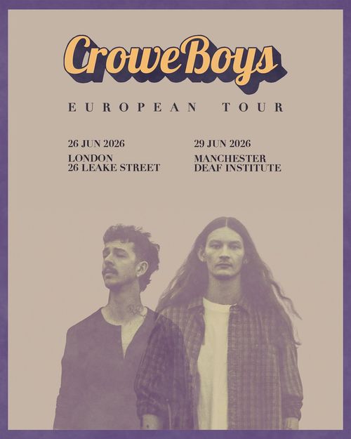 Crowe Boys European Tour Crowe Boys june 2026 tour poster