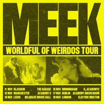 MEEK WORLDFUL OF WEIRDOS TOUR Georgia Meek, Meek, Meek at Academy Green Room on 17 November 2023 gig poster