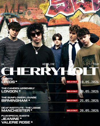 CHERRYHOLT UK HEADLINE TOUR Cherryholt may 2026 tour poster