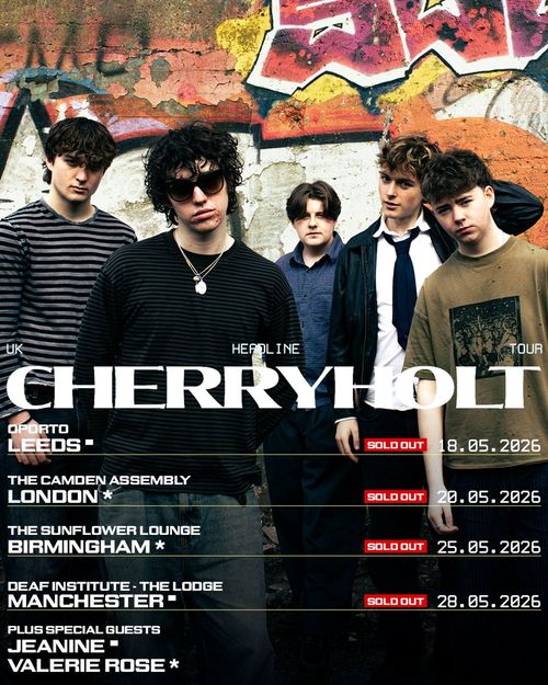 CHERRYHOLT UK HEADLINE TOUR Cherryholt may 2026 tour poster