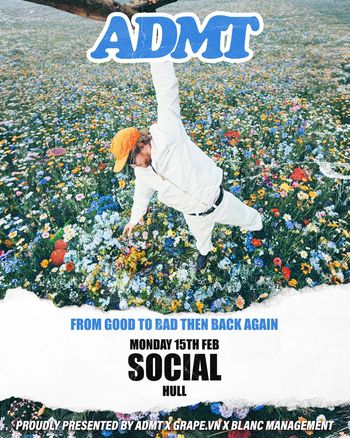 ADMT at Social on 15 February 2026 gig poster