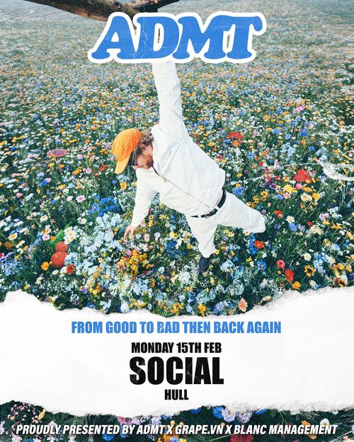 ADMT at Social on 15 February 2026 gig poster