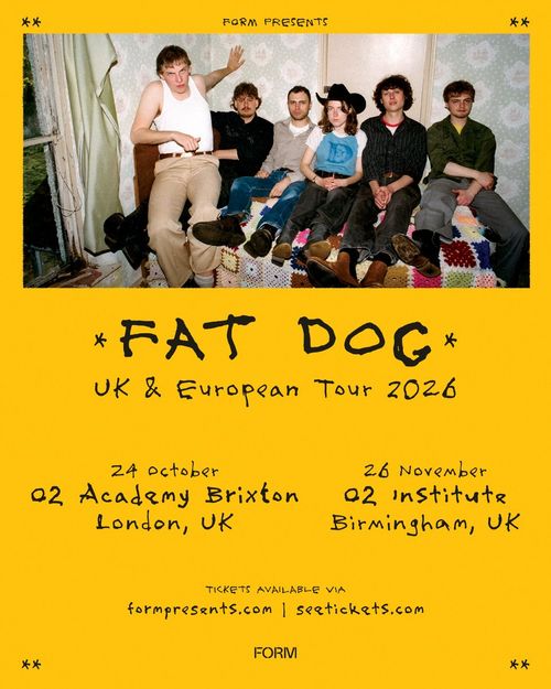 FAT DOG UK & European Tour 2026 Fat Dog october 2026 to november 2026 tour poster